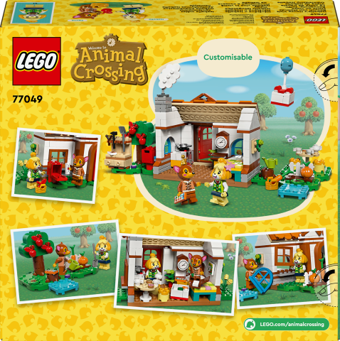 LEGO® Animal Crossing™ Isabelle Ev Ziyaretinde 77049 - 6 Yaş ve Üzeri Çocuklar için İnşa Edilebilen Yaratıcı Oyuncak Yapım Seti (389 Parça)