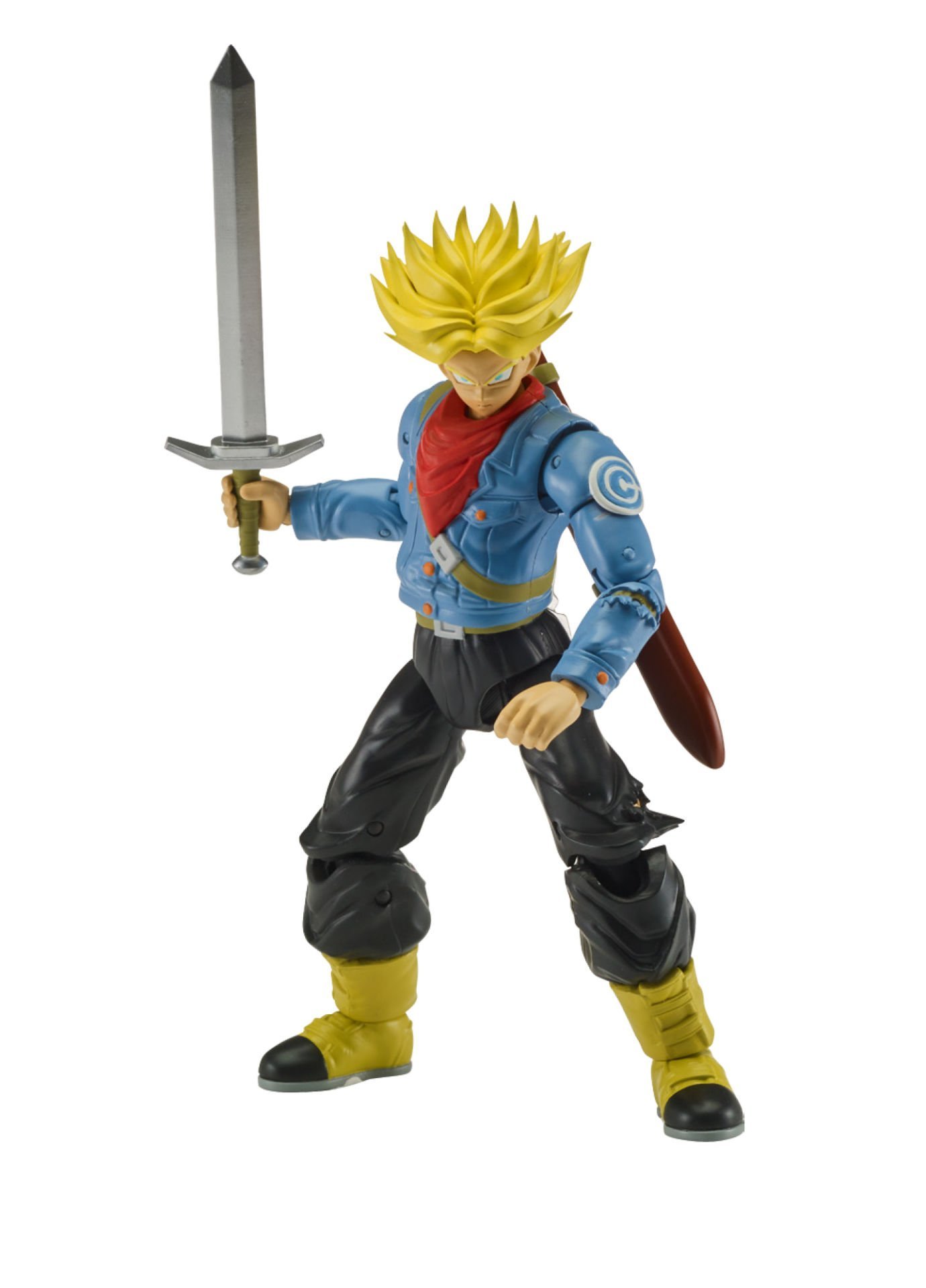 16 cm Dragon Ball Super Saiyan Future Trunks Poz Verilebilir Figür - Dragon Stars Serisi