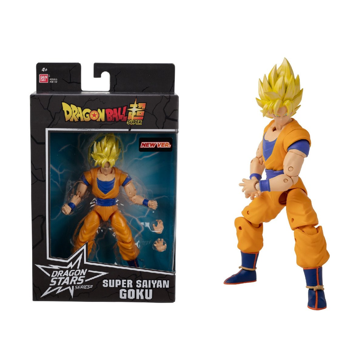 16 cm Dragon Ball Super Saiyan Goku Poz Verilebilir Figür - Dragon Stars Serisi