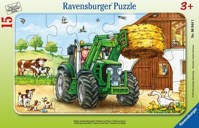 15p Puzzle Tractor on Farm