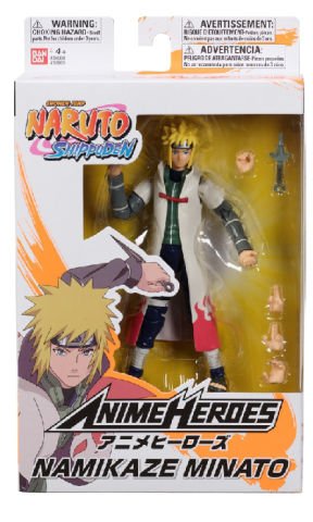 16 cm Minato Namikaze Poz Verilebilir Figür - Anime Heroes Naruto Serisi