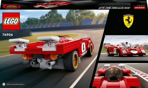 LEGO® Speed Champions 1970 Ferrari 512 M 76906 - 8 Yaş ve Üzeri Çocuklar ve Araba Meraklıları için Harika bir Oyuncak Yapım Seti (291 Parça)