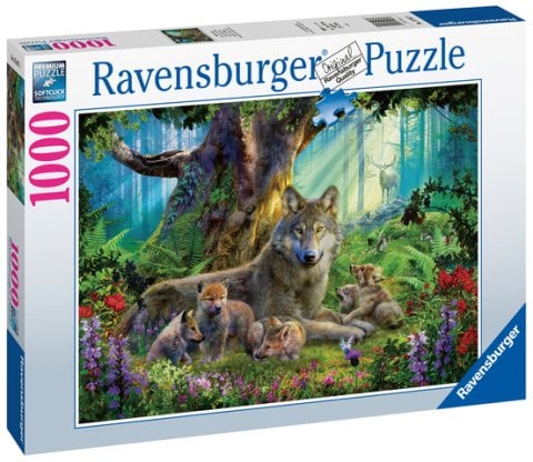 Ravensburger 1000 Parçalı Puzzle Wolves in Forest-159871