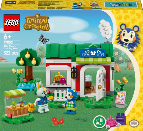 LEGO® Animal Crossing™ Able Sisters Giyim Mağazası Rol Yapma Yapım Seti 77055