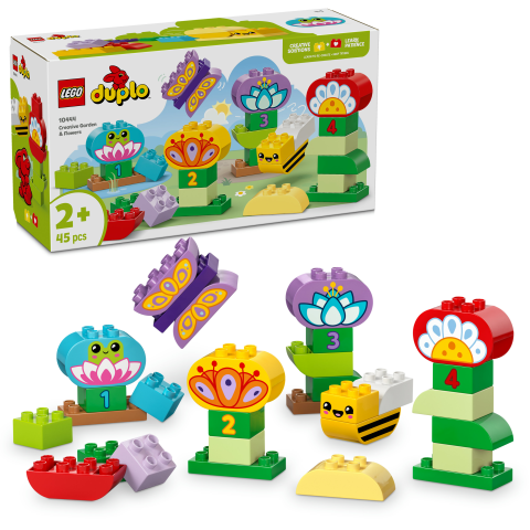 LEGO® DUPLO® Kasabası Yaratıcı Bahçe ve Çiçekler Renk Ayırma ve Dizme Oyuncağı 10444