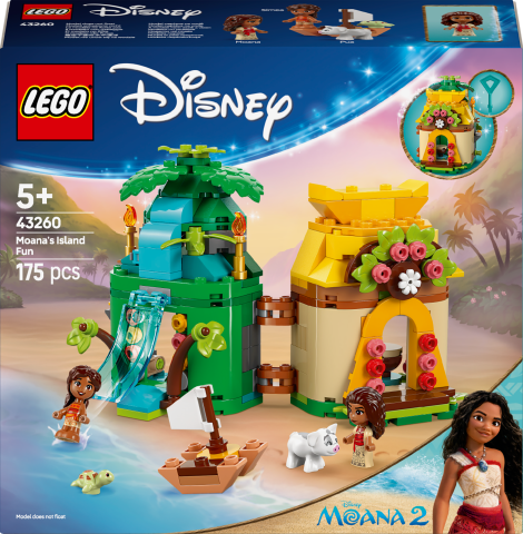 LEGO® ǀ Disney Moana’nın Ada Eğlencesi İnşa Edilebilen Oyuncak Modeli ve Yapım Seti 43260