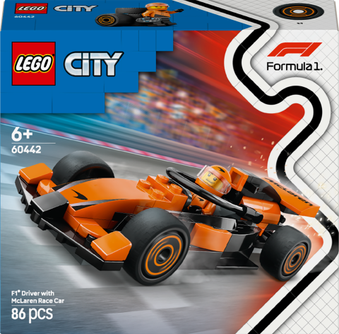 LEGO® City McLaren Yarış Arabalı F1® Sürücüsü Mini Araç Oyun Seti 60442