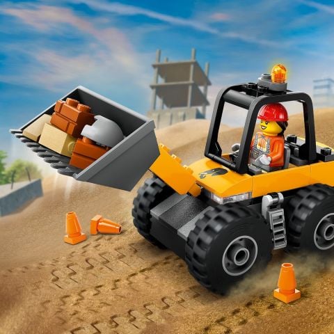 LEGO® Sarı Tekerlekli İnşaat Yükleyicisi İnşa Edilebilen Araç Seti 60450