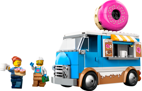 LEGO® City Donut Kamyonu 5 Yaş ve Üzeri Çocuklar için Seyyar Satıcı Oyuncağı 60452