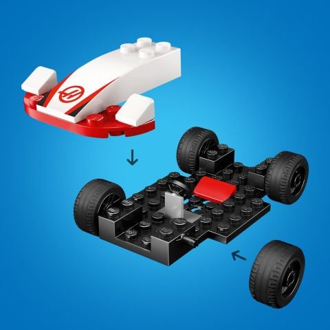 LEGO® City F1® Williams Racing ve Haas F1® Yarış Arabaları Araç Oyuncak Seti 60464