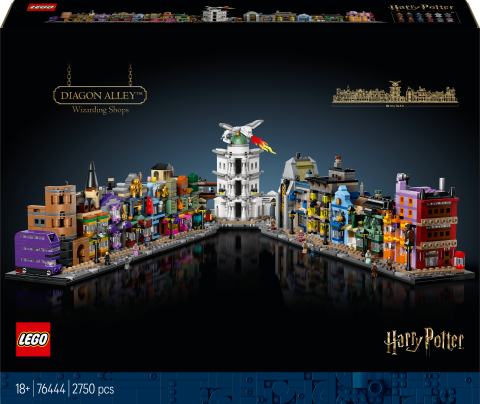 LEGO® Harry Potter™ Diagon Yolu Büyücü Mağazaları, Yetişkinler için Büyücü Seti 76444