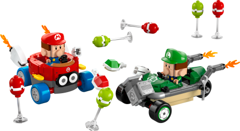 LEGO® Super Mario™: Mario Kart™ – Baby Mario ile Baby Luigi Oyuncağı 72034