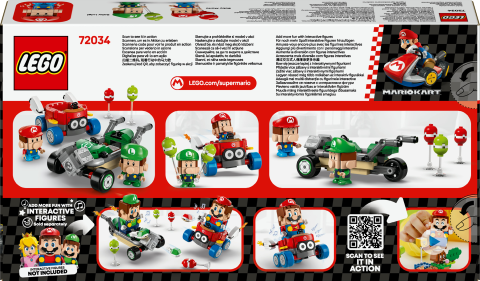 LEGO® Super Mario™: Mario Kart™ – Baby Mario ile Baby Luigi Oyuncağı 72034