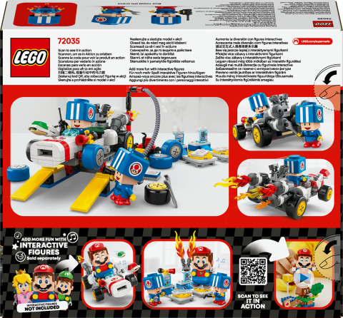 LEGO® Super Mario™: Mario Kart™ – Toad’un Garajı, Nintendo® Karakter Hediyesi 72035