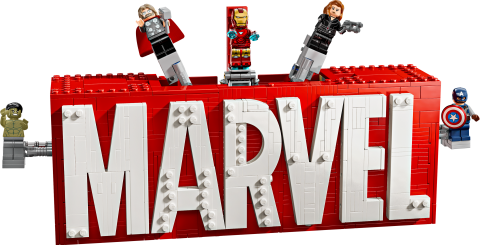 LEGO® Marvel: MARVEL Logosu ve Minifigürleri, İnşa Edilebilen Set 76313