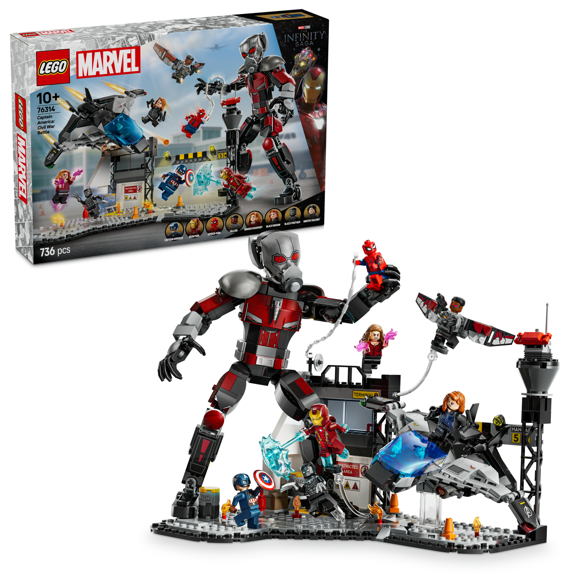 LEGO® Marvel Kaptan Amerika: Kahramanların Savaşı Aksiyon Savaşı İnşa Edilebilen Oyun Seti 76314