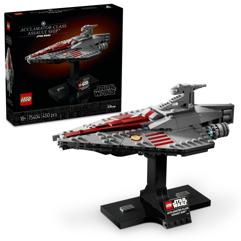 LEGO® Star Wars™ Acclamator Sınıfı Hücum Gemisi, İnşa Edilebilen Starship Modeli 75404