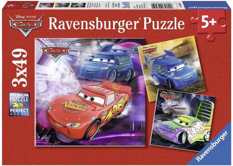 Ravensburger 3x49 Parçalı Puzzle Disney Arabalar