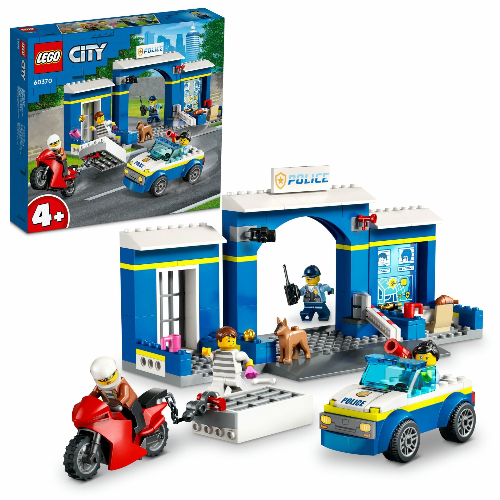 LEGO® City Polis Merkezi Takibi 60370 Oyuncak Yapım Seti (172 Parça)