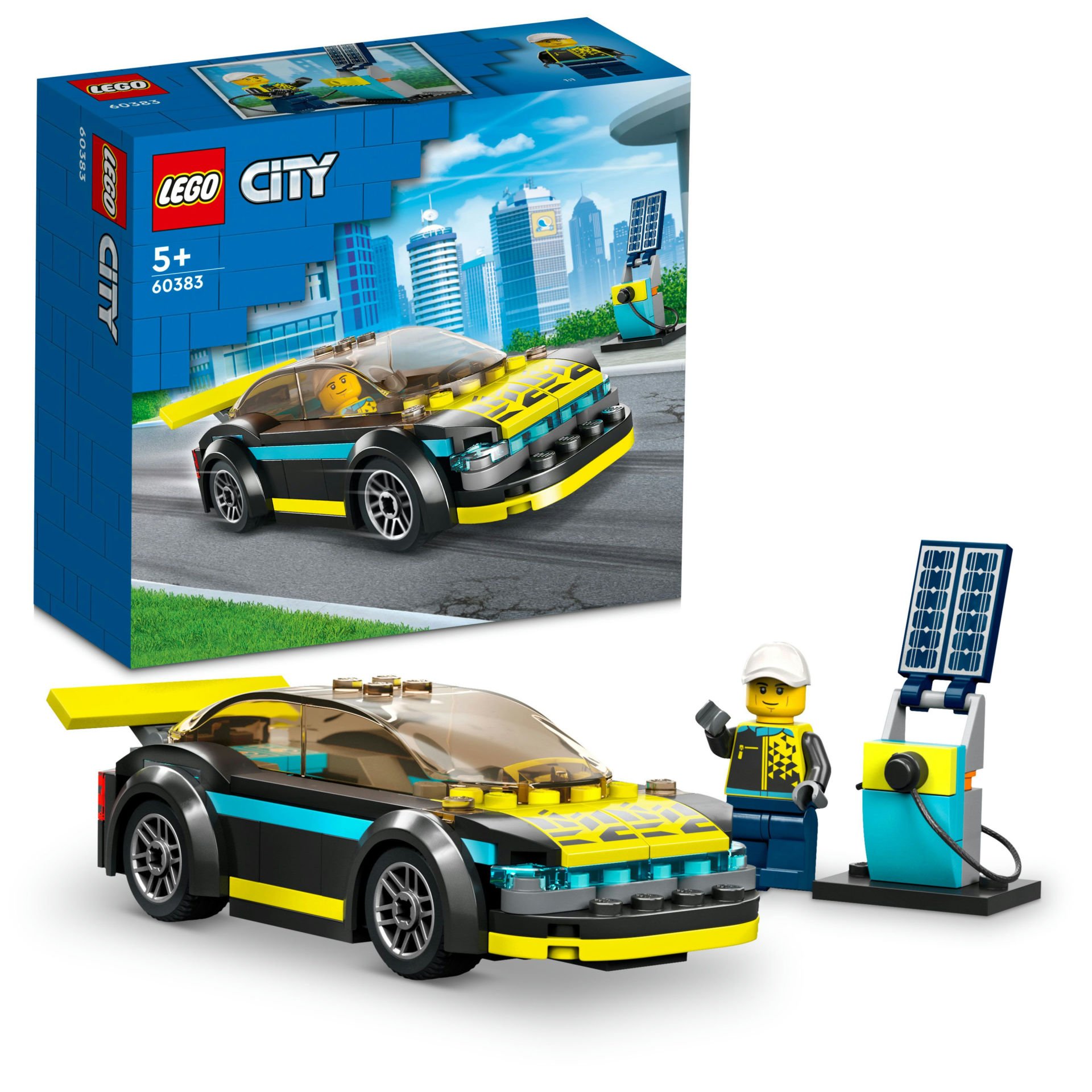 LEGO® City Elektrikli Spor Araba 60383 Oyuncak Yapım Seti (95 Parça)