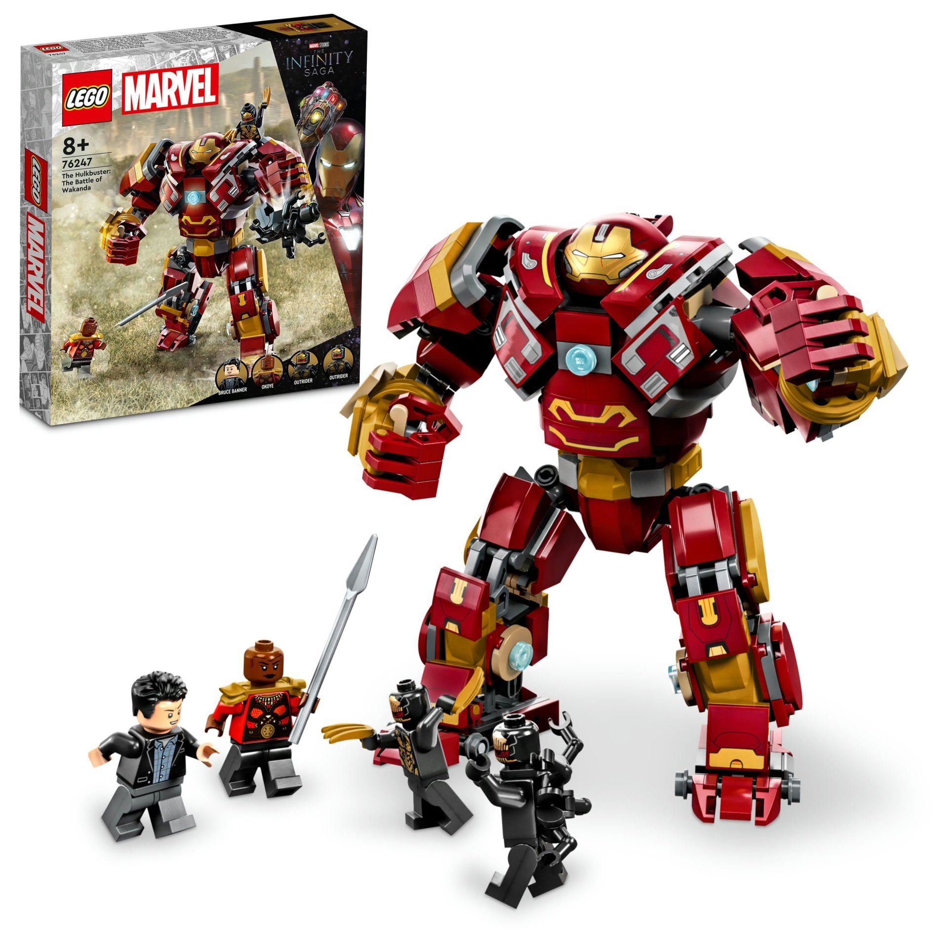 LEGO® Marvel Hulkbuster: Wakanda Savaşı 76247 Oyuncak Yapım Seti (385 Parça)