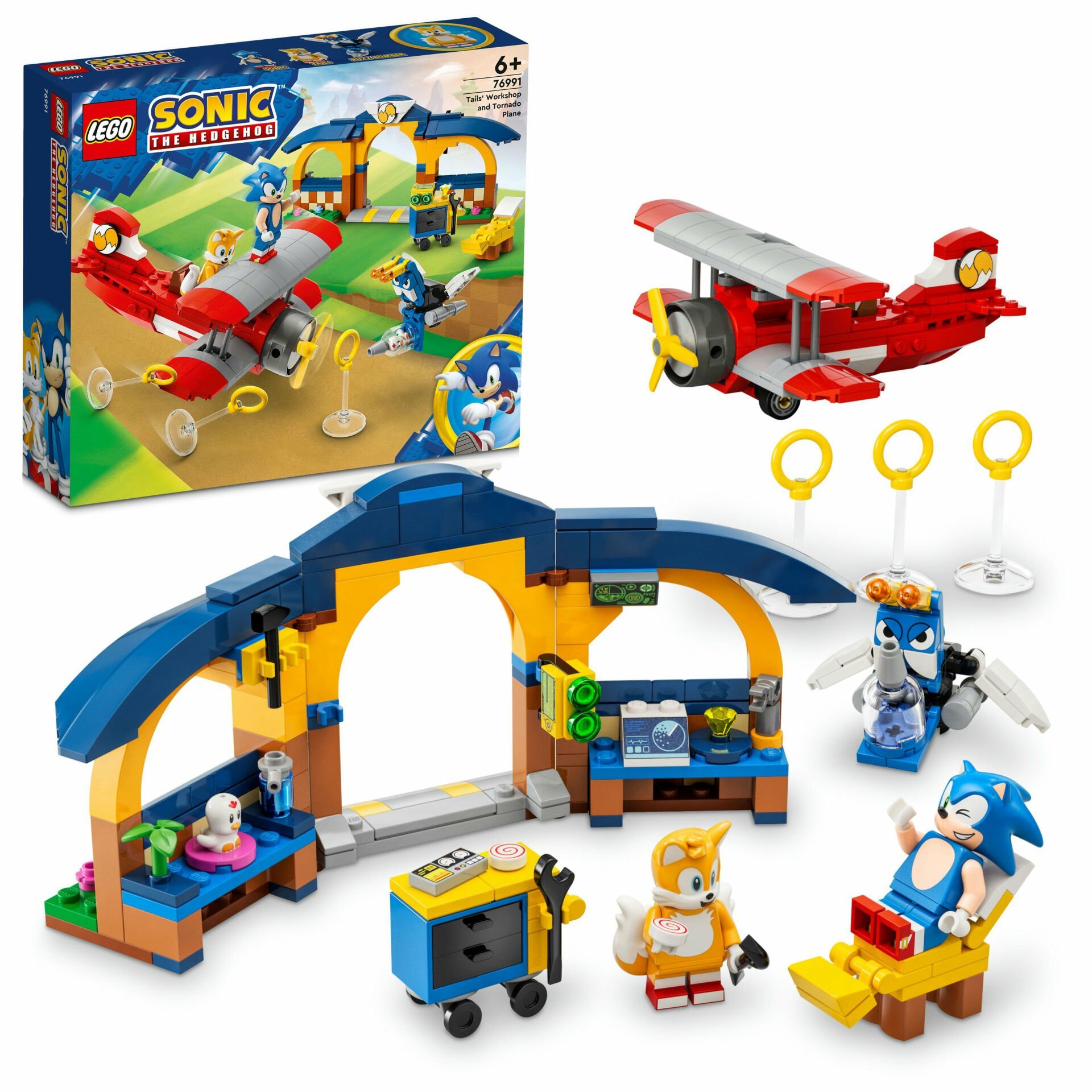 LEGO® Sonic the Hedgehog™ Tails’in Atölyesi ve Tornado Uçağı
