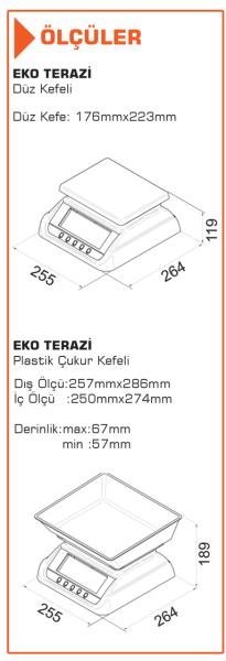 TEM EKO 20KG TARTIM TERAZİSİ