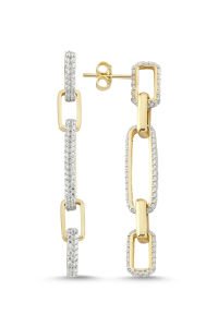 CUBIC LONG EARRING