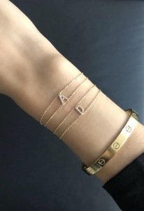 INITIAL BRACELET/ HARF BİLEKLİK