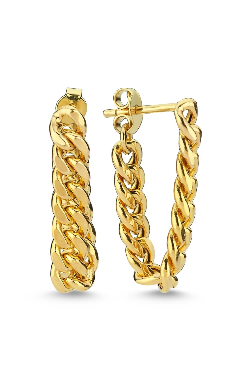 CURB CHAIN EARRINGS
