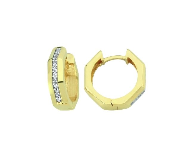 OCTAGON EARRING