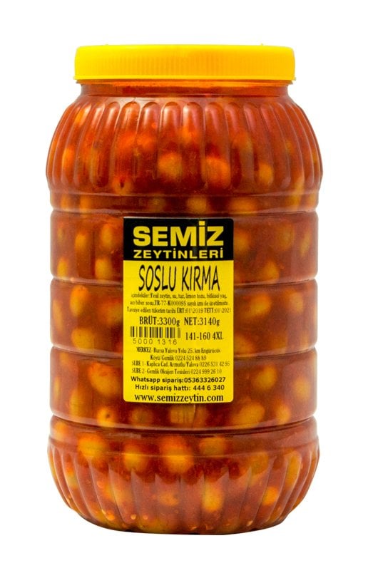 Soslu Kırma Yeşil Zeytin 3,14 KG e