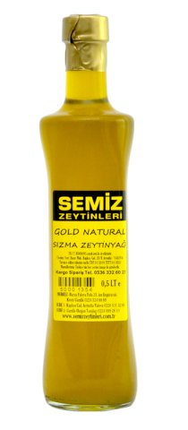 Özel Üretim Zeytinyağı Naturel Gold 0,5 LT.e