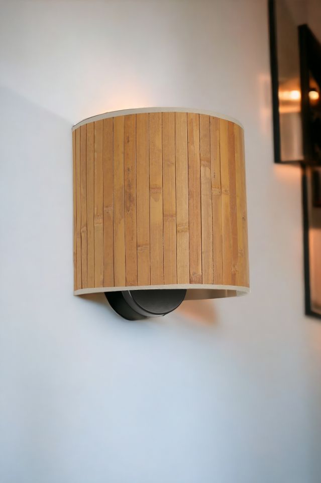BAMBU 01 ABAJURLU OVAL APLİK