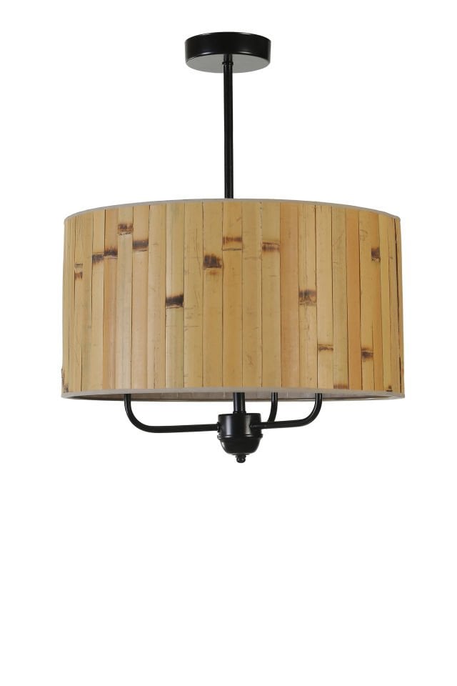 BAMBU 02 ABAJURLU 3 LÜ SARKIT AVİZE
