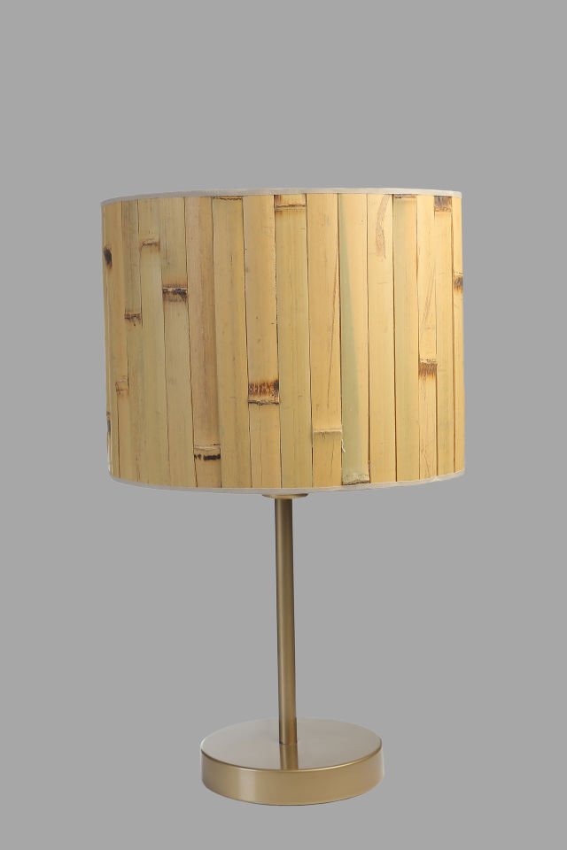 BAMBU 02 ABAJURLU MASA LAMBASI ESKİTME