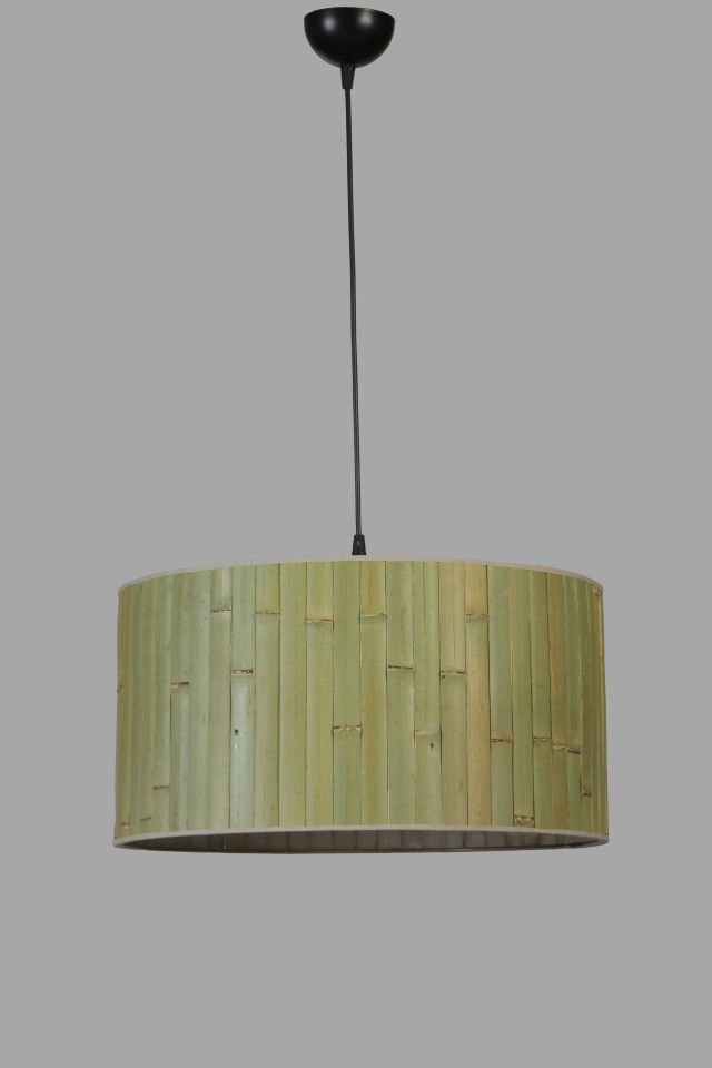 BAMBU 03 ABAJURLU TEKLİ SARKIT AVİZE