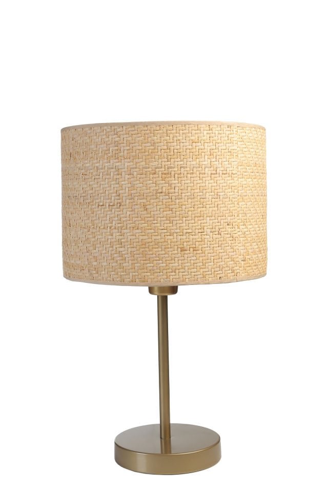 HASIR RATTAN ABAJURLU MASA LAMBASI ESKİTME