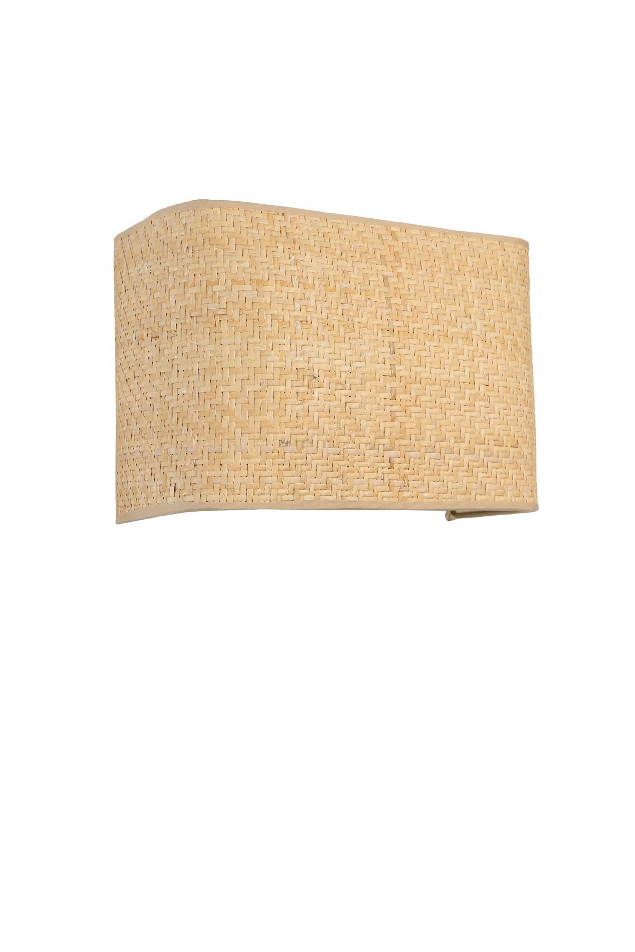 HASIR RATTAN ABAJURLU DİKDÖRTGEN APLİK