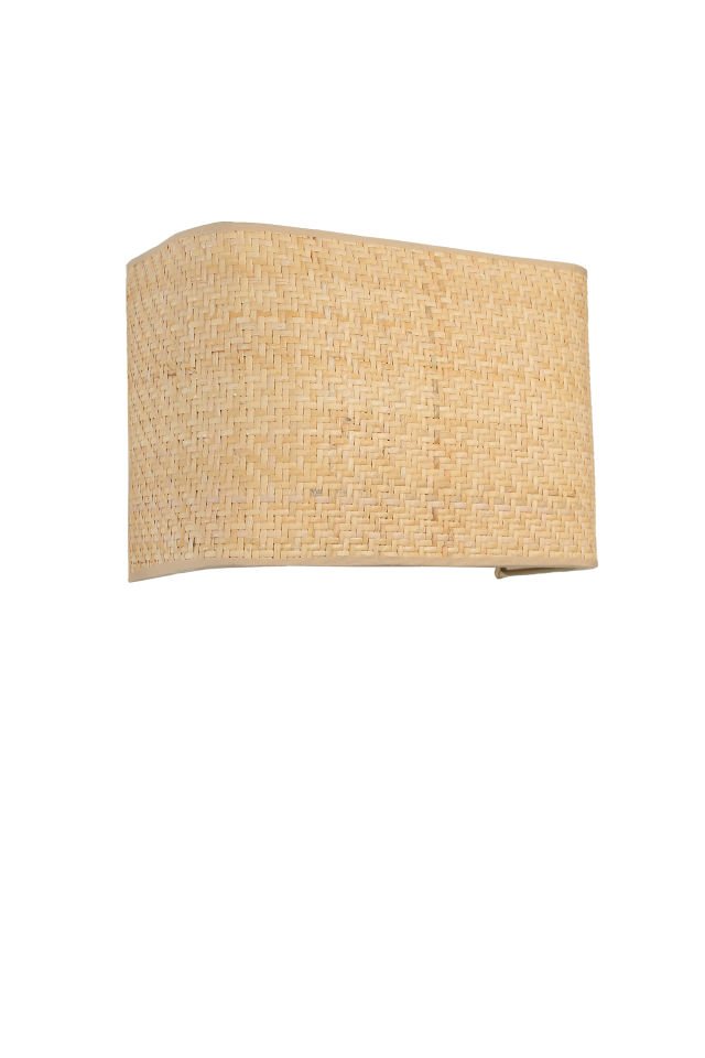 HASIR RATTAN ABAJURLU DİKDÖRTGEN APLİK