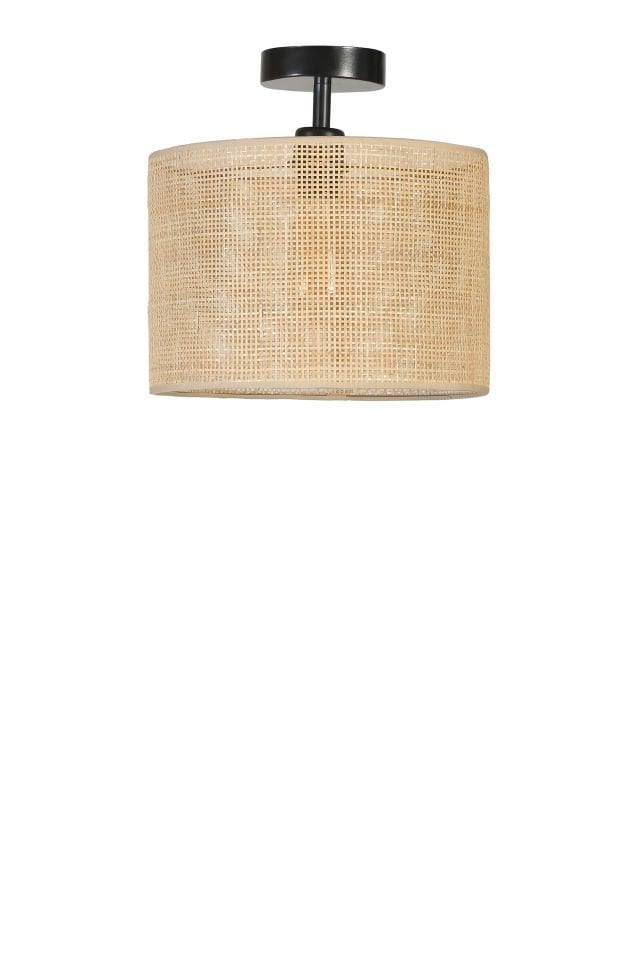 ÖRGÜLÜ RATTAN ABAJURLU PLAFONYER AVİZE