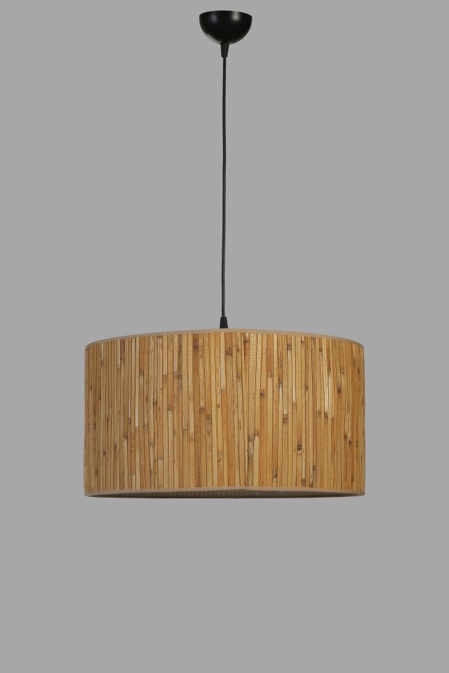 BAMBU 07 ABAJURLU TEKLİ SARKIT AVİZE