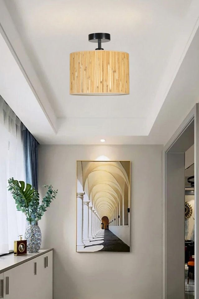 BAMBU 07 ABAJURLU PLAFONYER AVİZE