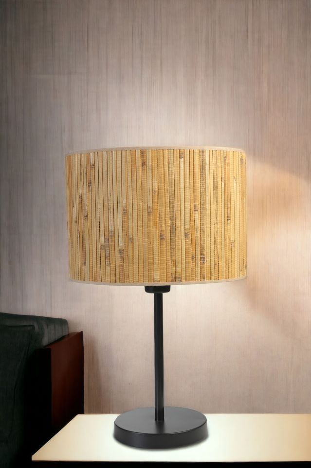BAMBU 07 ABAJURLU MASA LAMBASI ESKİTME