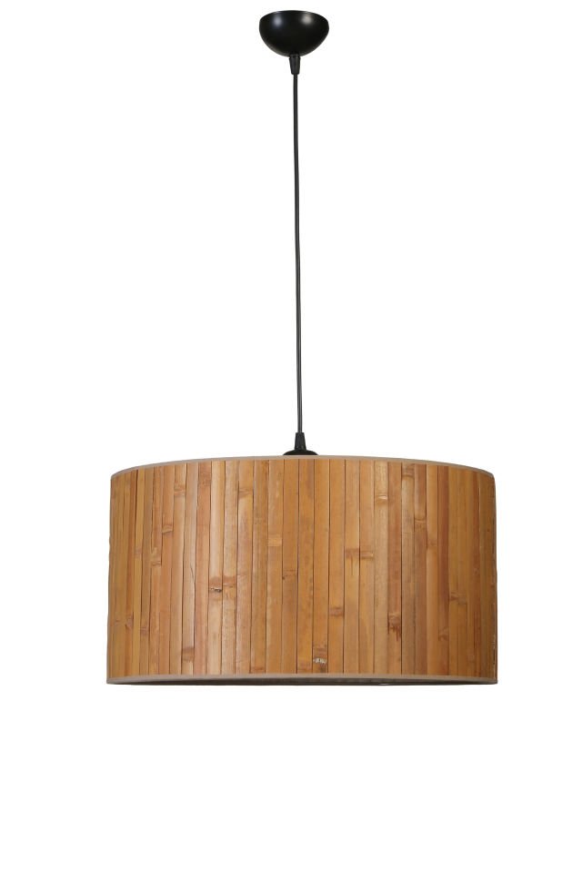 BAMBU 01 ABAJUR AVİZE 3 LÜ SET