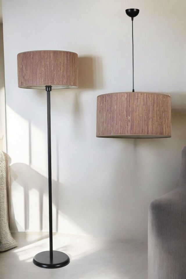 BAMBU 04 AVİZE LAMBADER 2 Lİ SET