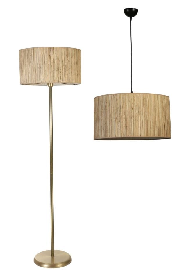 BAMBU 010 AVİZE LAMBADER ESKİTME 2 Lİ SET