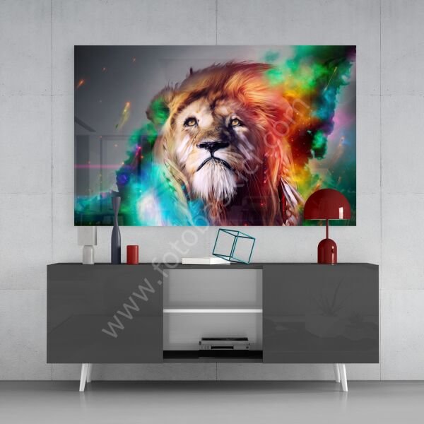 Aslan Cam Tablo