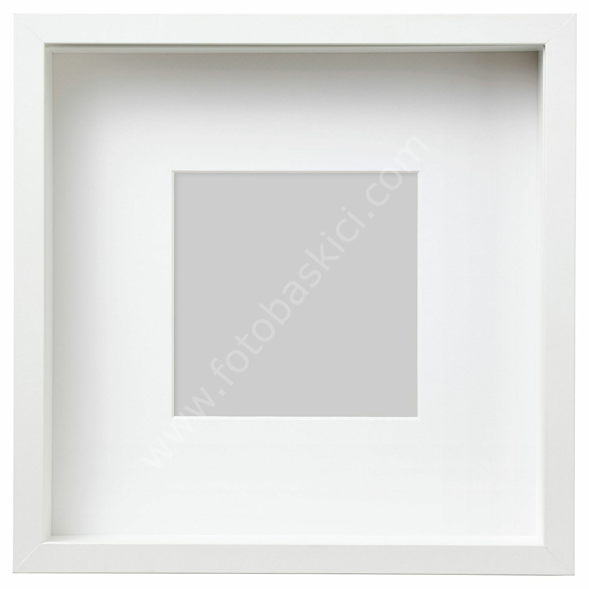 Ahşap Çerçeve Beyaz 25x25 cm SANNAHED