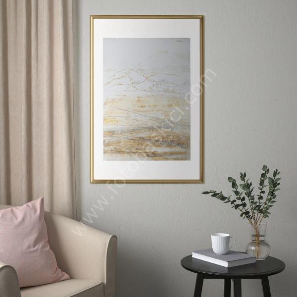 Altın Renk Çerçeve 61x91 cm SILVERHÖJDEN